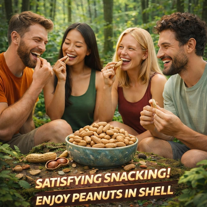Peanuts in Shell | 4 LB Bulk Value Pack | Unsalted & Roasted - Healthy Natural S gallery