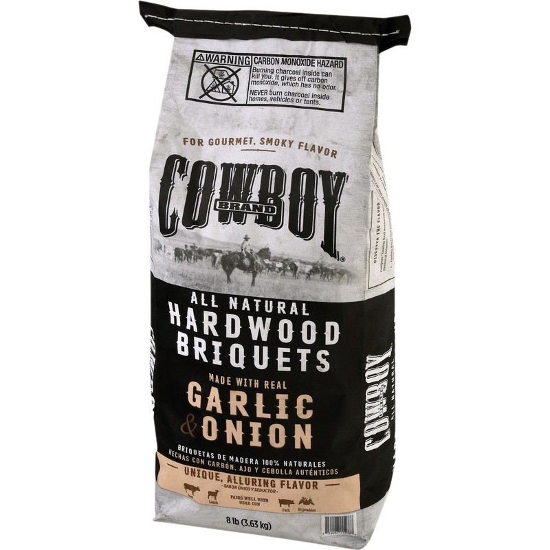 Cowboy 8 Lb. Garlic & Onion Charcoal Briquets 11208 Cowboy 11208 754087112087