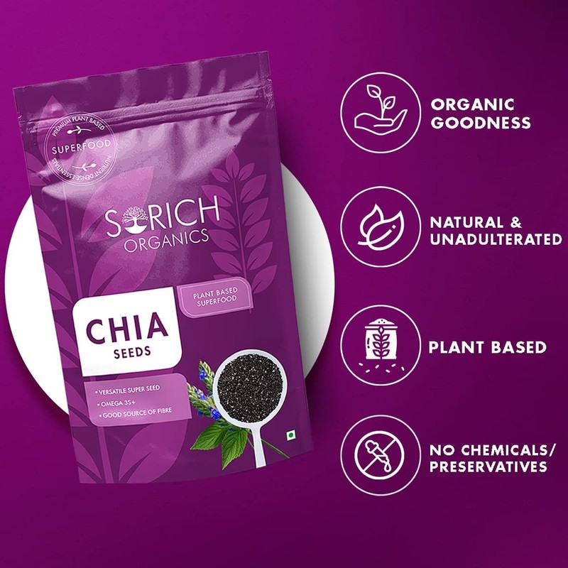 Sorich Organics Chia Seeds Raw 400g gallery