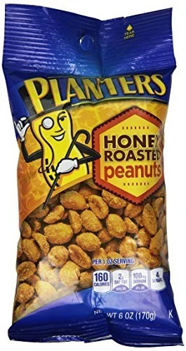 Planters Peanuts Honey Roasted, 6-Ounce EXPIRE 11/2026