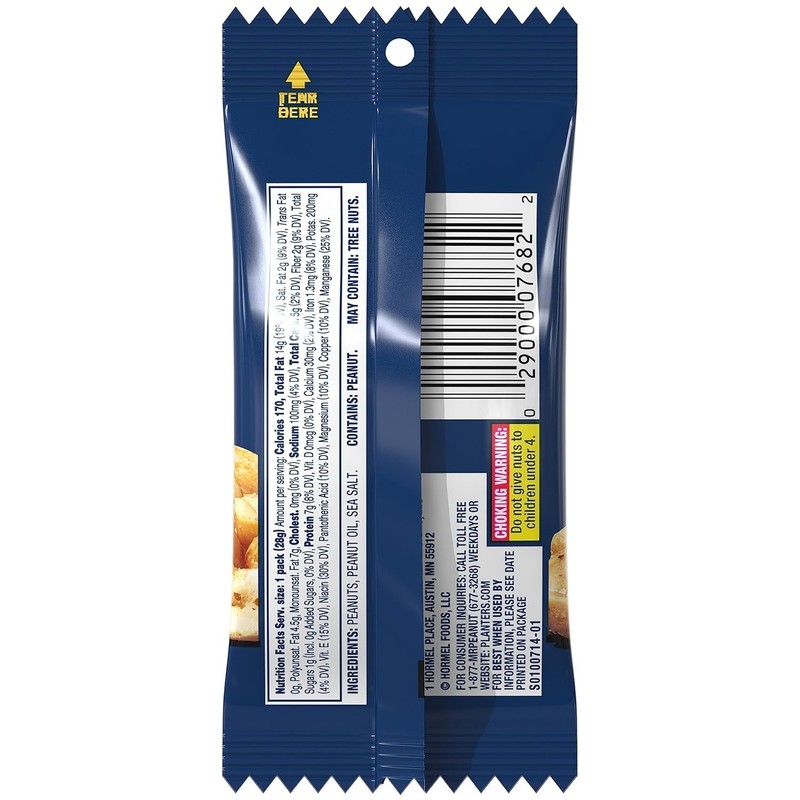 Salted Peanuts by Planters - 48 Count Individual 1oz Bags for Quick Snacking gallery