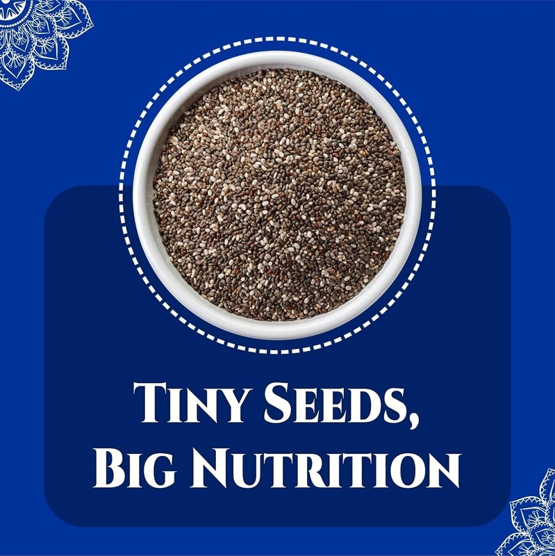 BRALCON Raw Unroasted Pure & Natural Chia Seeds - 100gm gallery