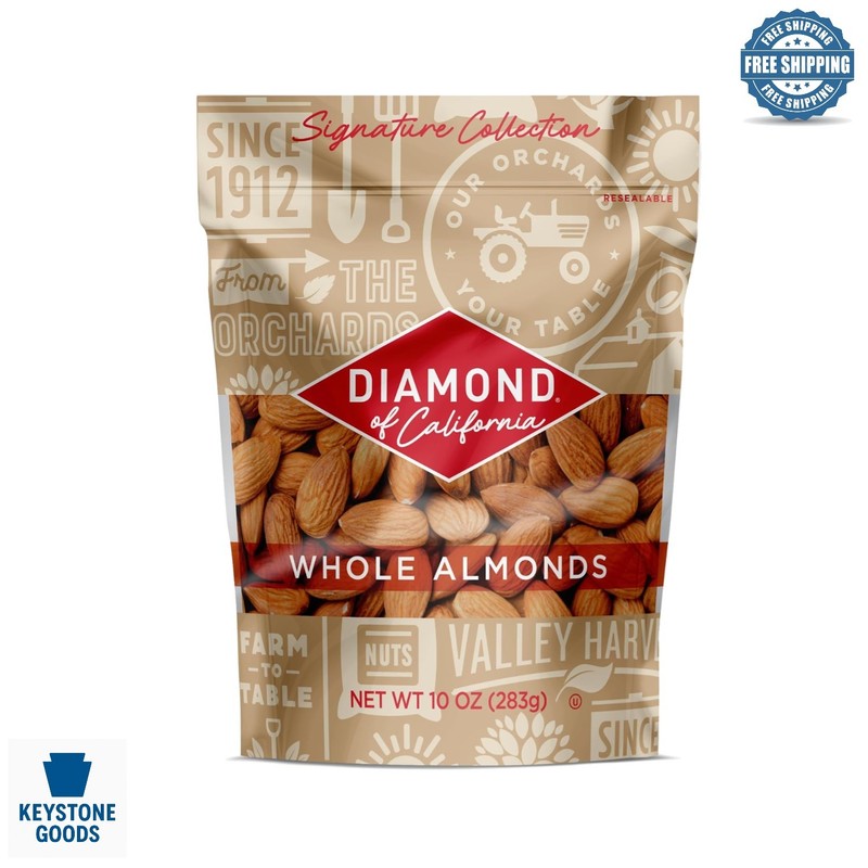 Whole Natural Almonds by Signature Collection – Healthy, Gluten-Free Snack & ...