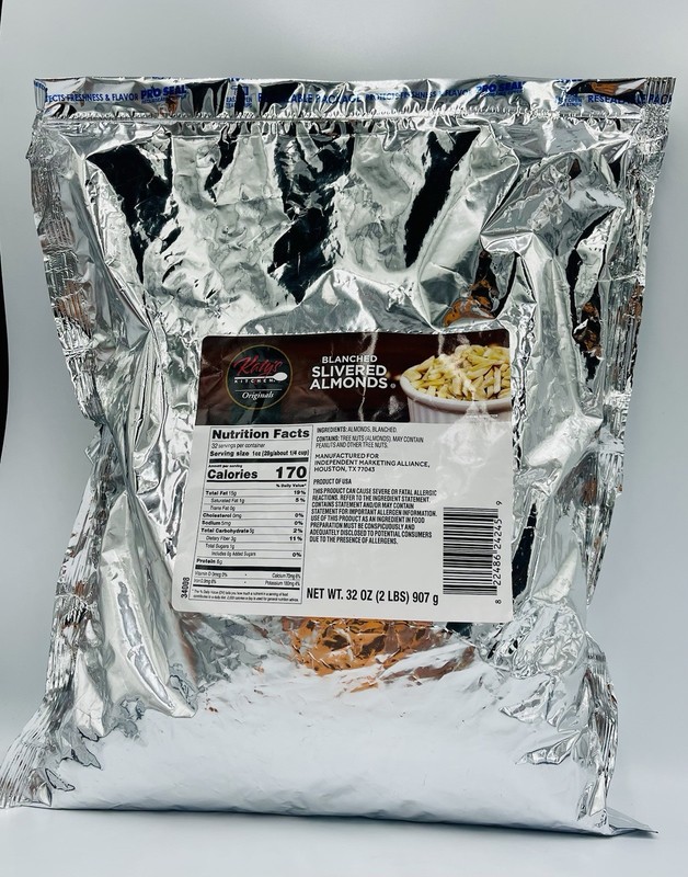 Lot of 2 Katy s Kitchen Blanched Slivered Almonds 32 OZ Best By 01/12/2027 gallery