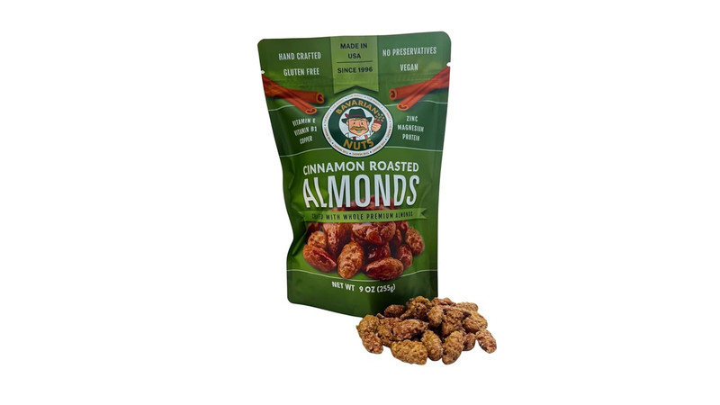Magic Bavarian Cinnamon Roasted Almonds, 10 Oz – Sweet, Gluten-Free, Vegan Nuts