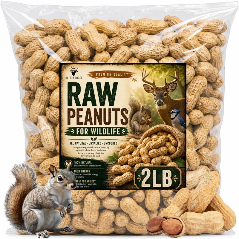 Raw Peanuts in Shell 2 lb Bag – Unsalted, Natural & Healthy Snack – Plain Peanut