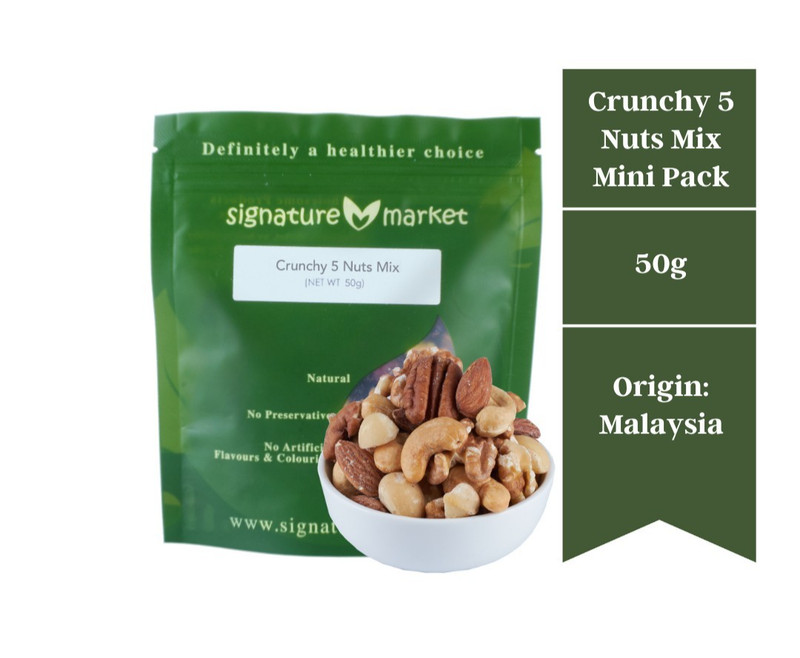 Signature Market Crunchy 5 Nuts Mix Mini Pack (50g)