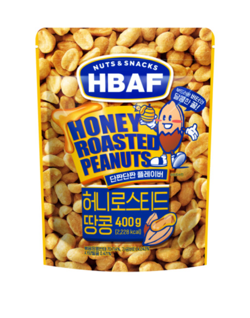 HBAF Korean Peanut Snack 400g Choose Flavor Honey Roasted Roasted & Salted