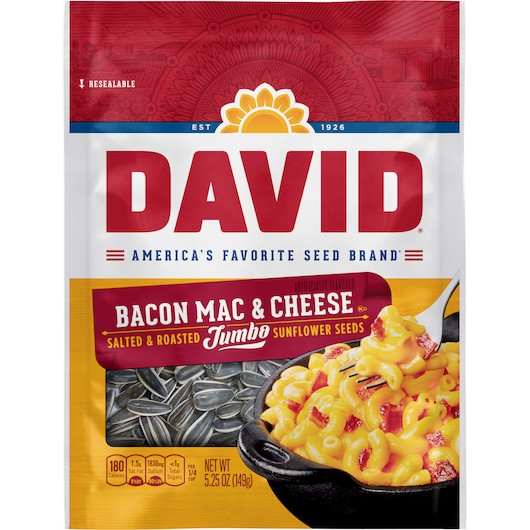 David Salted Bacon Mac & Cheese Sunflower Seed, 5.25 Ounces, 12 Per Case gallery