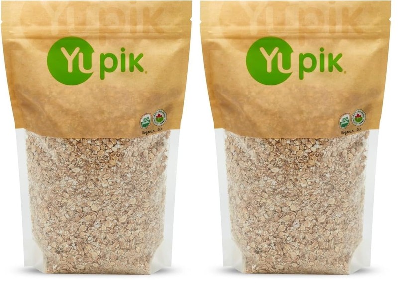 Organic Barley Flakes 2.2 lb - Non-GMO, Vegan, Healthy Breakfast (Pack of 2) gallery