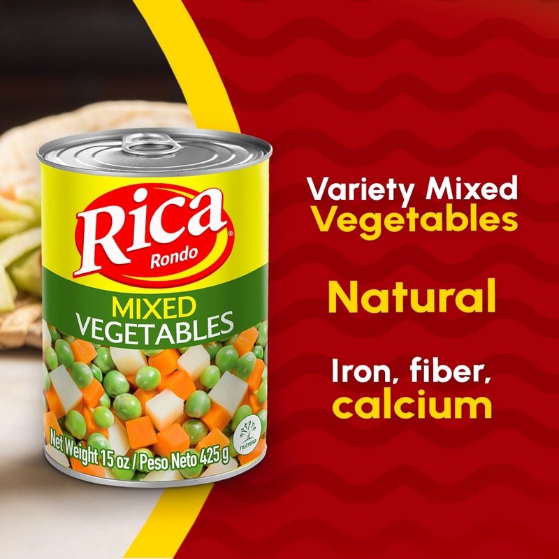 RICA RONDO MIXED VEGETABLES Can 15 Oz Pack of 12 gallery