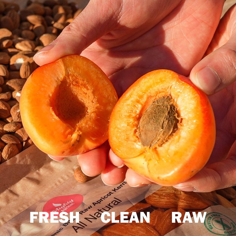 Mighty Apricot USDA Organic Bitter Apricot Kernels1LB 16oz, Natural Raw Bitte... gallery