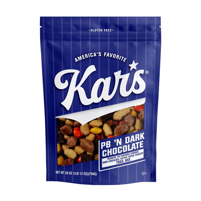 Kar’s Nuts Peanut Butter ‘N Dark Chocolate Trail Mix, 28 oz – Resealable Pouc…