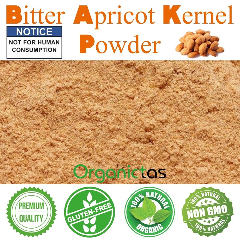 Bitter Apricot POWDER Raw (Seeds, Kernel, Pit, Stone, Core) Best Premium Quality gallery