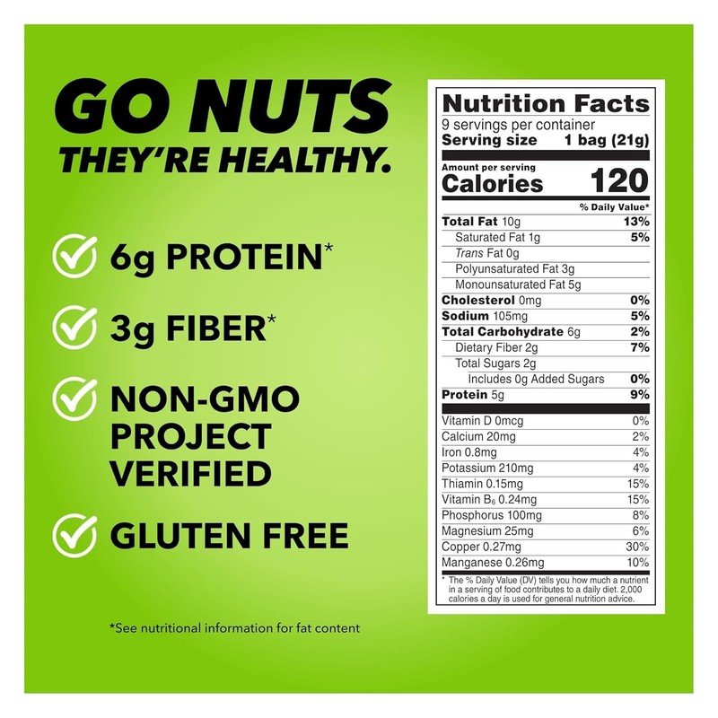 Wonderful Pistachios No Shells Roasted & Salted Nuts - 0.75 Ounce Bag (Pack of 9 gallery