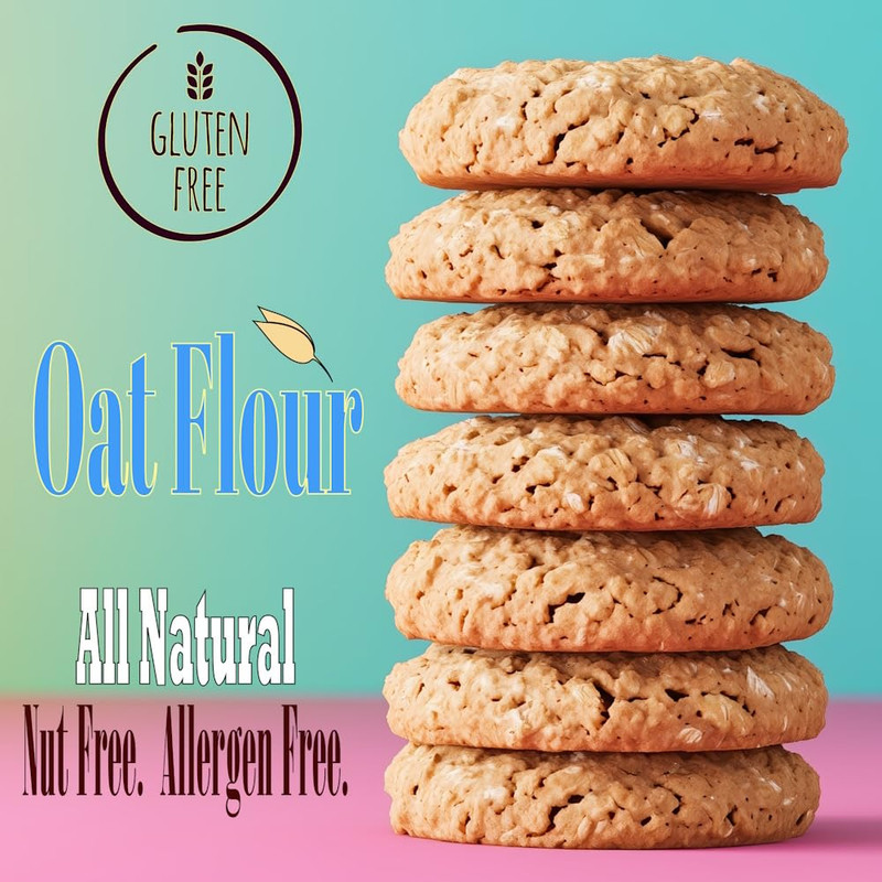 PureOats Gluten Free Oat Flour (4Lb Bag) 100% Whole Grain, Vegan, Allergen Free gallery