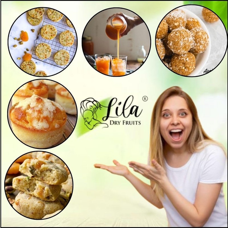 Lila Dry Fruits Afghani Apricots 1Kg | Natural Sweet Khubani Khurbani Healthy gallery