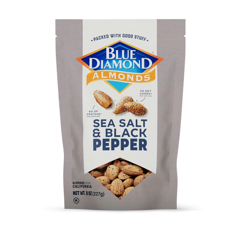 , Premium Sea Salt and Black Pepper Flavored Snack Nuts Perfect Mix for Lunch...