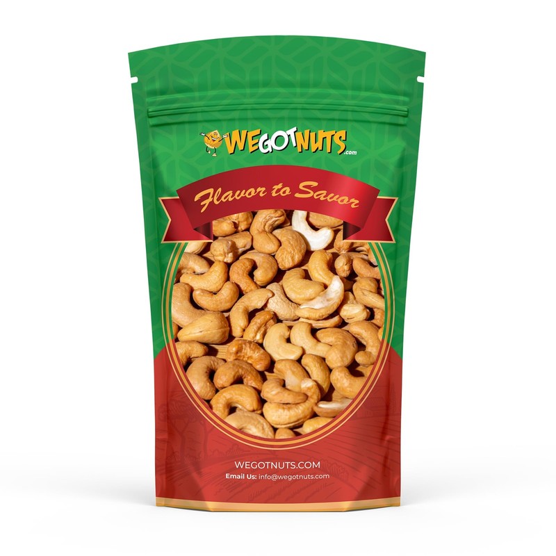 Roasted Salted Cashews – Premium Quality Kosher Roasted Cashews By We Got Nut...