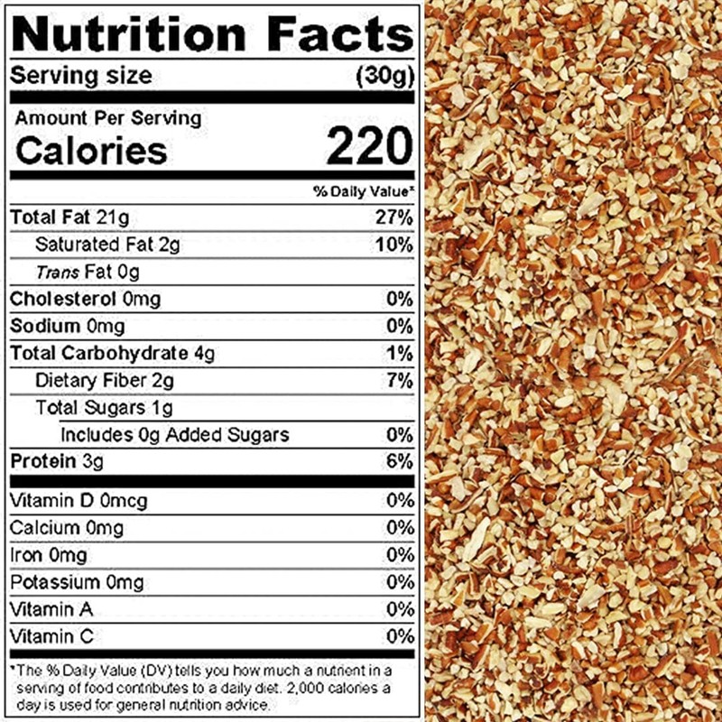Chopped Pecans Midget Pieces 16 oz. | Raw, Unsalted, Shelled, Natural | Non-G... gallery