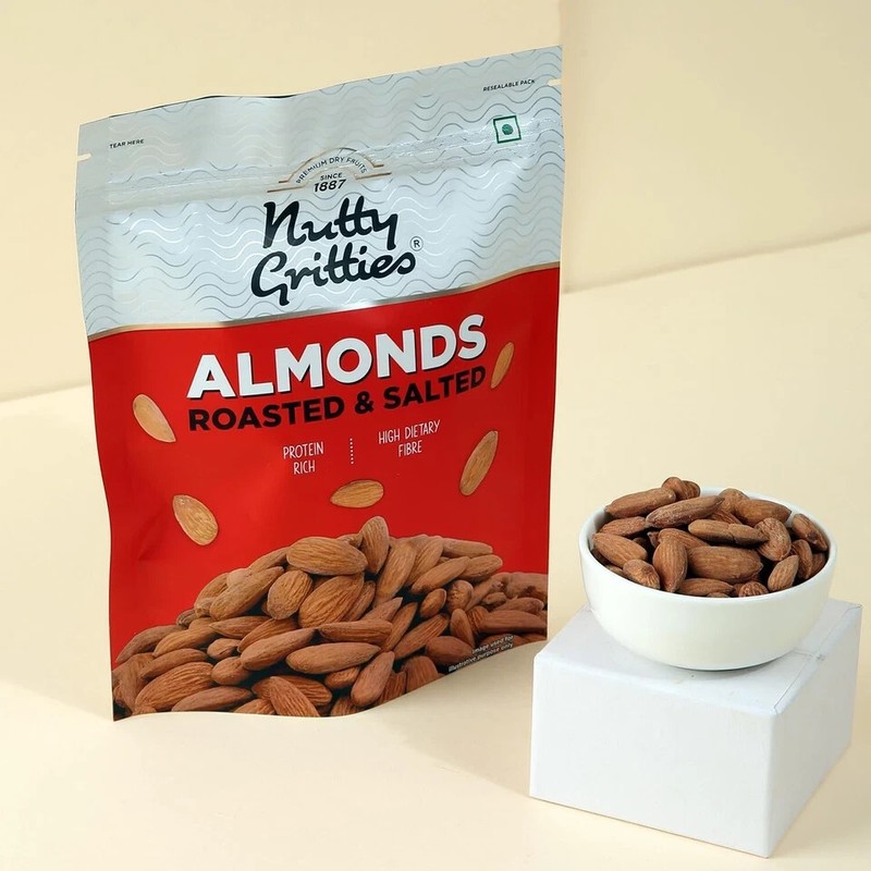 Nutty Gritties Premium California Roasted Almonds 200g, Free Shipping World Wide gallery