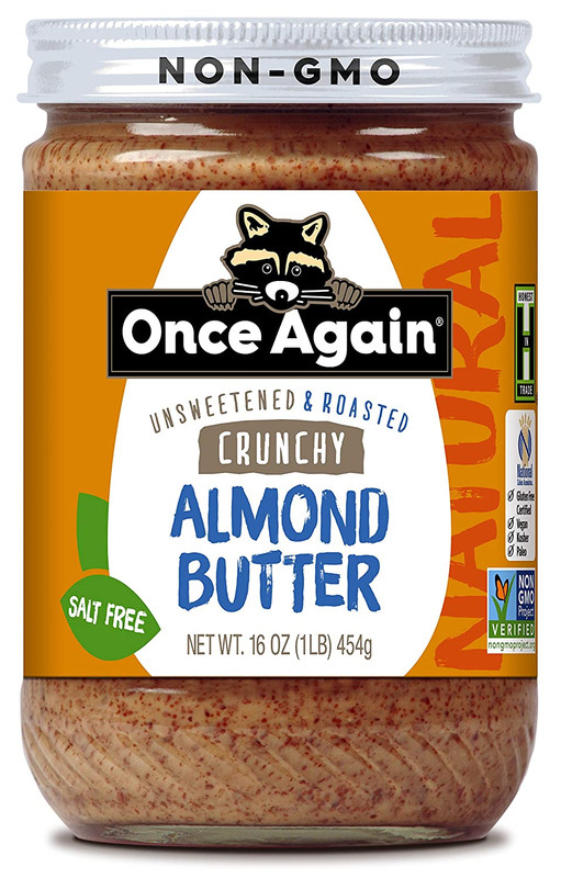 Natural Crunchy Almond Butter, 16Oz - Roasted - Salt Free, Unsweetened - Gluten gallery