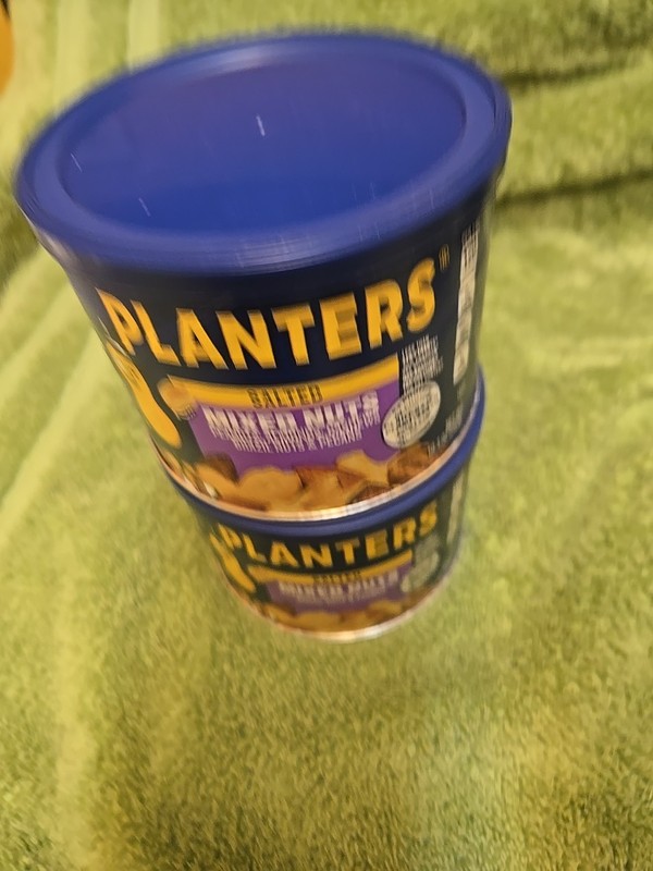 PLANTERS Lightly Salted Mix Nuts, Party Snacks, , 10 Oz Can X 2