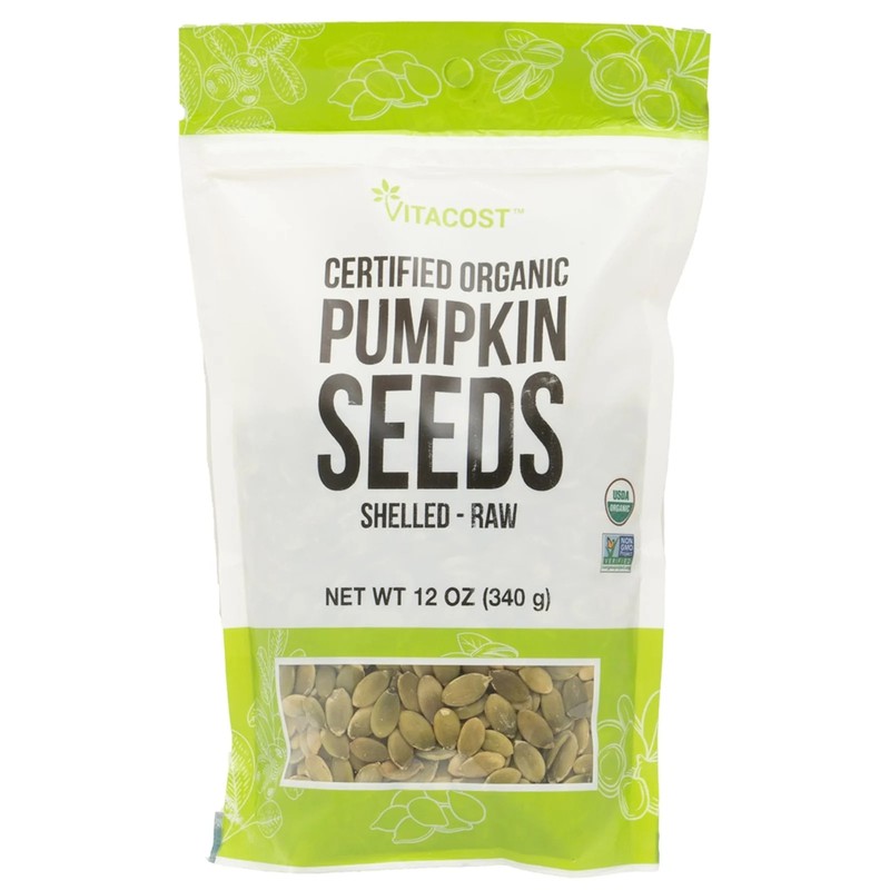 Organic Pumpkin Seeds, Shelled, 12 oz (340 g)