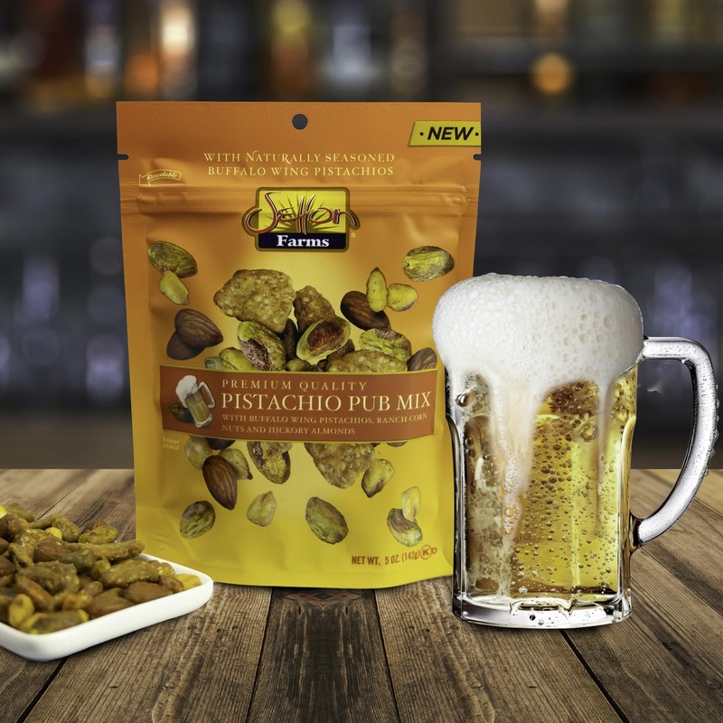 Setton Farms Pistachio Pub Mix 20 Oz. Value Bag. With Buffalo Wing Pistachios, R gallery