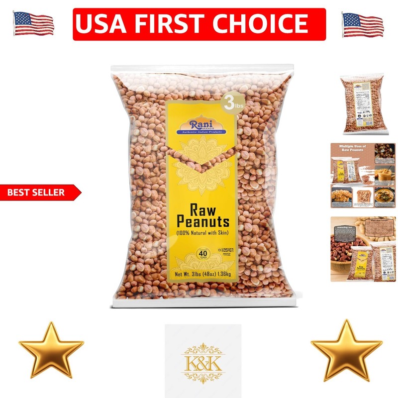 Rani 48oz Raw Spanish Grade Peanuts – , Gluten-Friendly & All Natural