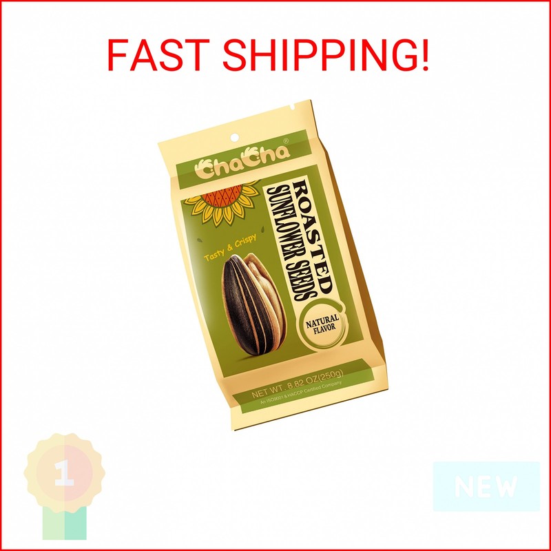 Chacha Sunflower Roasted and Salted Seeds (All Nature) 250g X 18bags