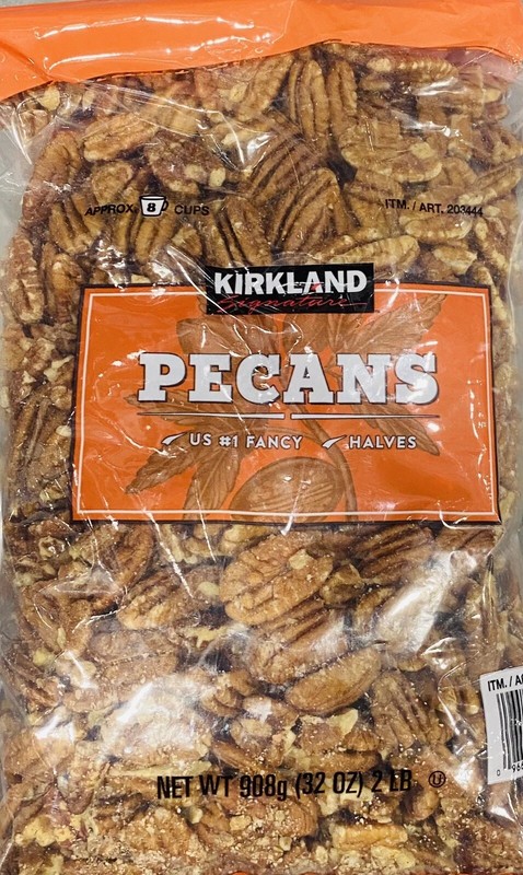 KIRKLAND Signature #1 US Fancy PECANS HALVES 32 oz Bag 2 lbs gallery