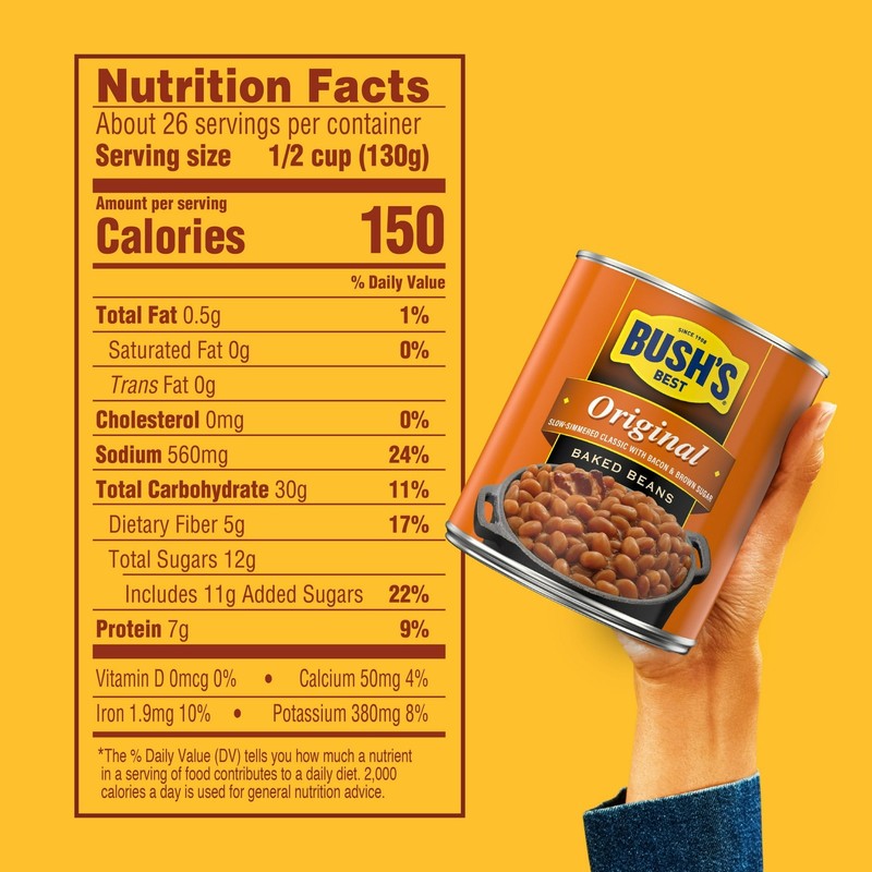 Bush's Original Baked Beans, Canned Beans, 117 oz Can... gallery