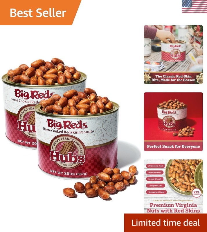 Peanuts Big Reds – Virginia Nuts with Red Skins – Freshly Home Cooked Salted…