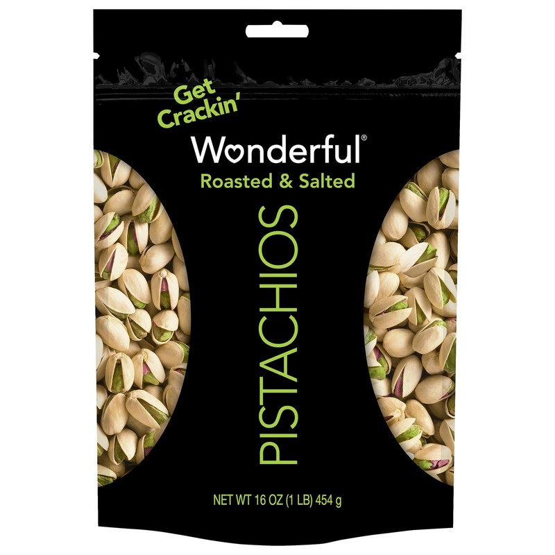 (2 pack) Wonderful Pistachios, In-Shell Roasted & Salted Nuts, 16 Ounce Bag gallery
