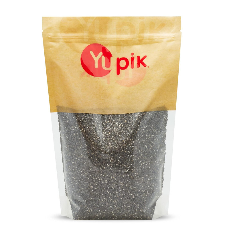 Raw Black Chia Seeds, 2.2 Lb (35.2 Oz), Gluten-Free, Kosher, Vegan, Natural Seed