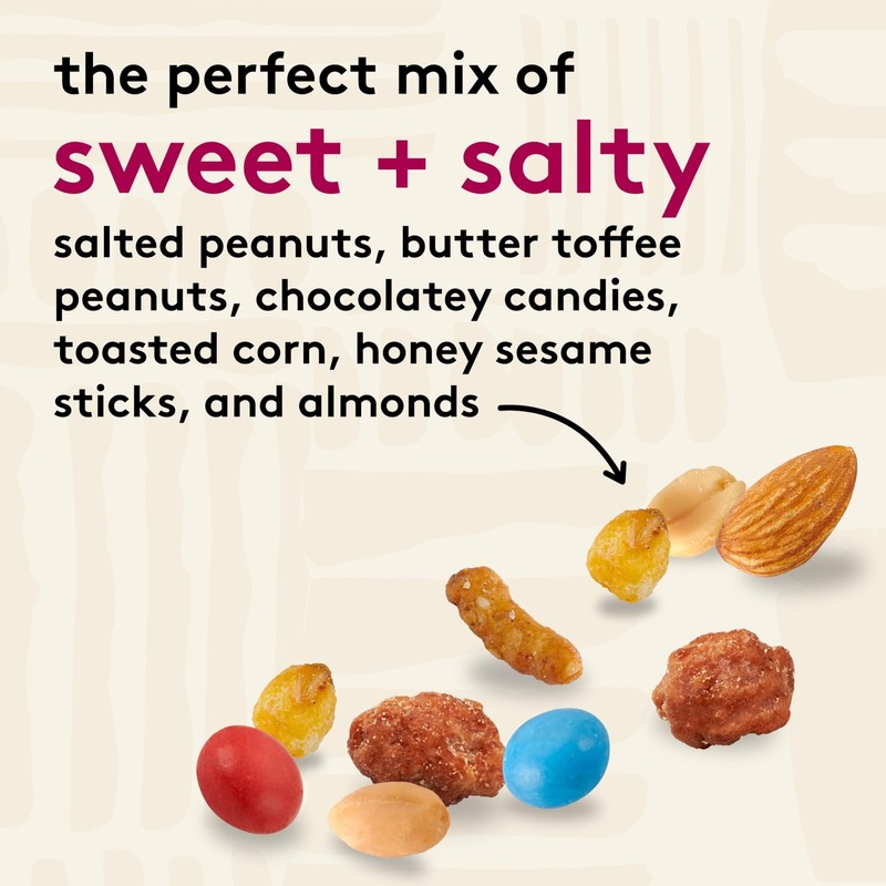 Sweet and Salty Trail Mix with Peanuts, Butter Toffee Peanuts, Chocolatey Can... gallery