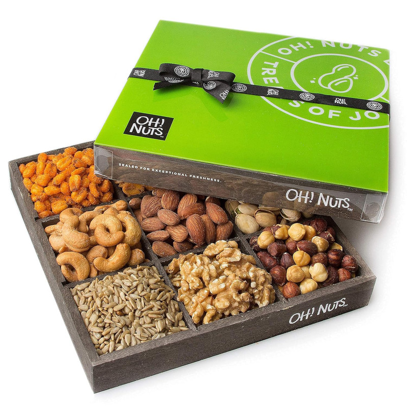 Oh! Nuts 9 Variety Nuts Gift Basket - Healthy Gift Baskets - Gourmet Assorted Nu gallery