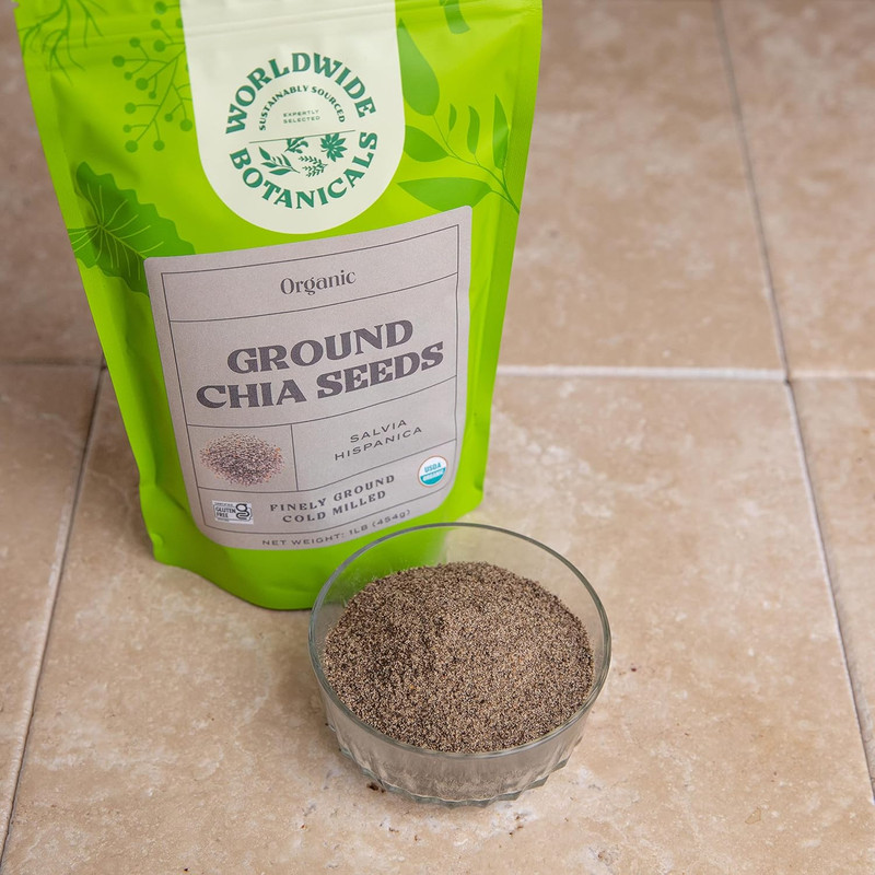 Organic Ground Chia Seeds, 1 Pound - Excellent Source of Fiber, Protein, and Ome gallery