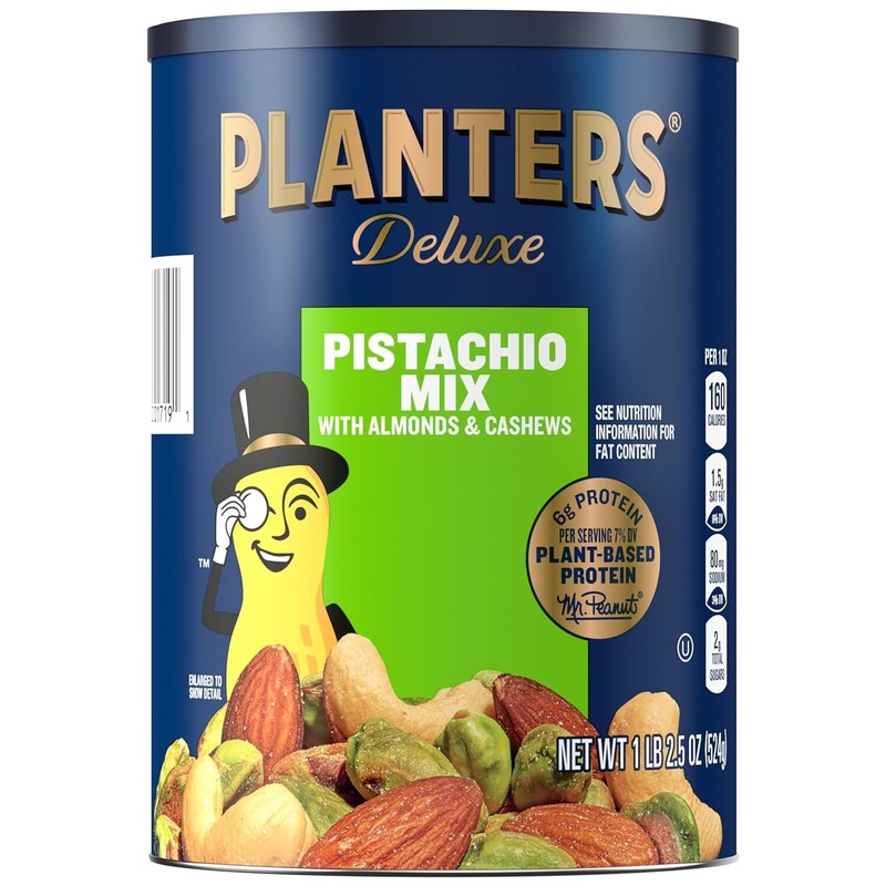 Pistachio Lovers Nut Mix, Mixed Nuts Snack With Pistachios No Shell, Al