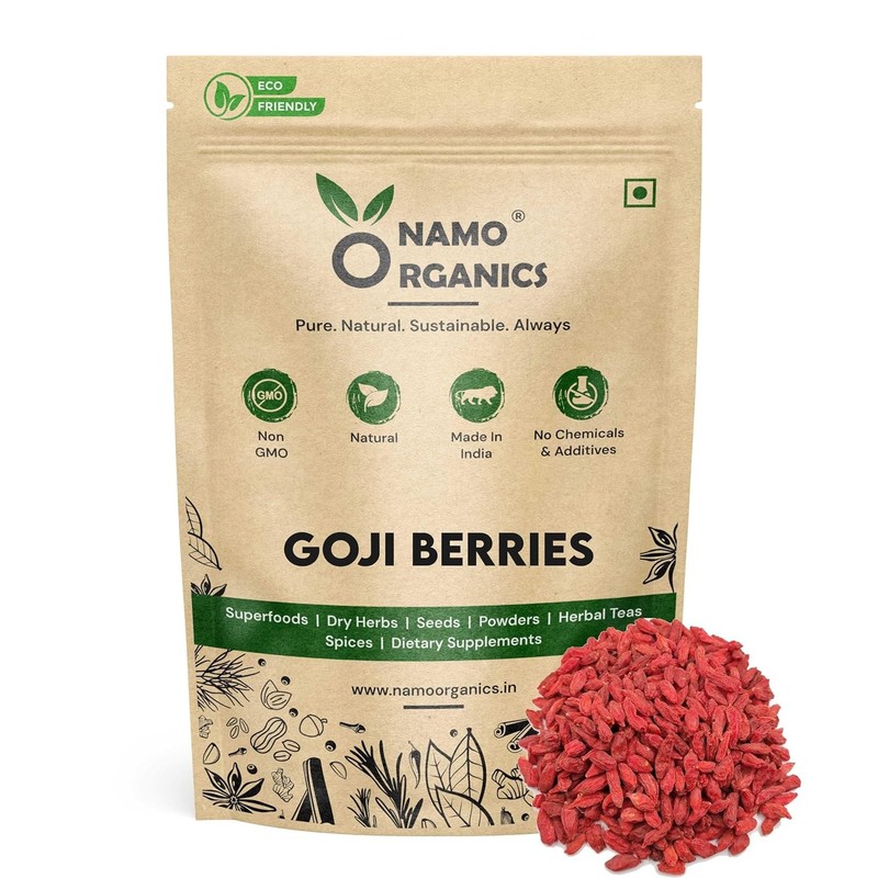Namo Organics – Premium Goji Berries – 200g without Sugar – for weight loss