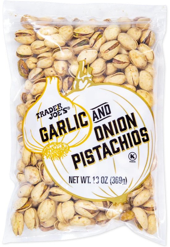 2-Pack Trader Joe’s Garlic & Onion Pistachios Roasted Nut Savory Snack gallery