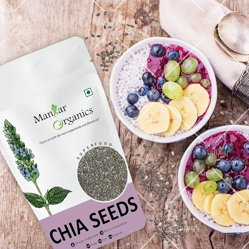 ManHar Organics Chia Seeds 1000gm gallery
