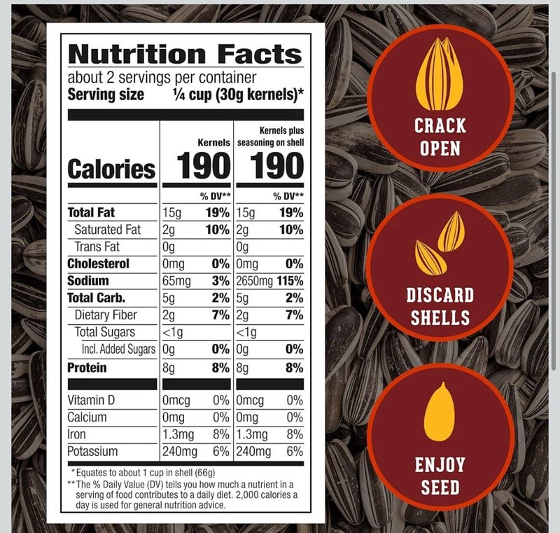 DAVID Seeds Roasted & Salted Bar-B-Q Jumbo Sunflower Seeds, Keto Friendly, 5.25 gallery