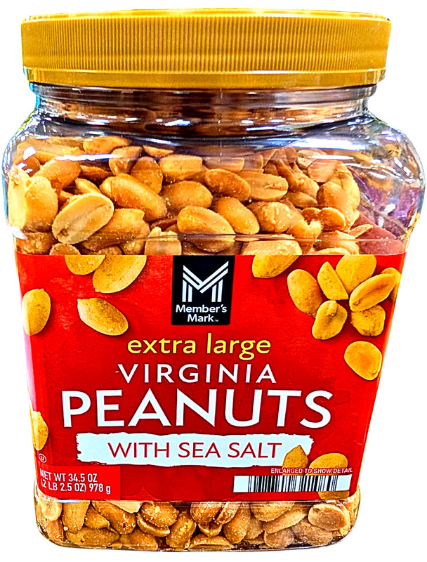 Member’s Mark Extra Large Virginia Peanuts 34.5 Oz EXP 07/2026