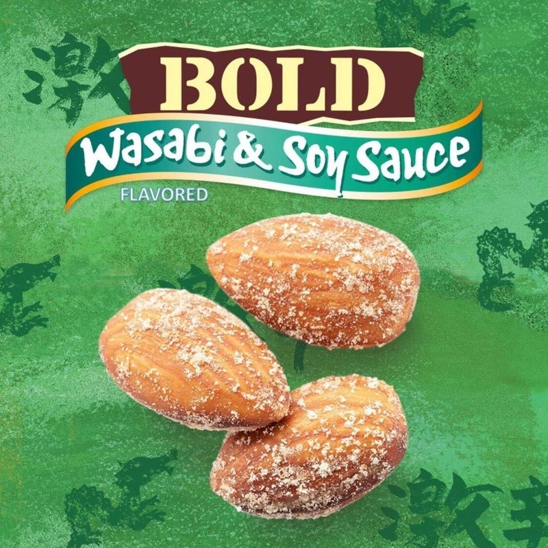 (12 pack) , Bold Wasabi & Soy Sauce Flavored Snack Nuts perfect for snacking and gallery