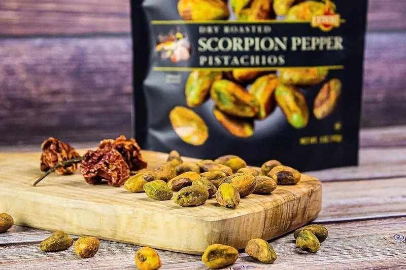 Setton Farms Pistachios, Scorpion Pepper Extreme Flavor, Naturally Seasoned, Dry gallery
