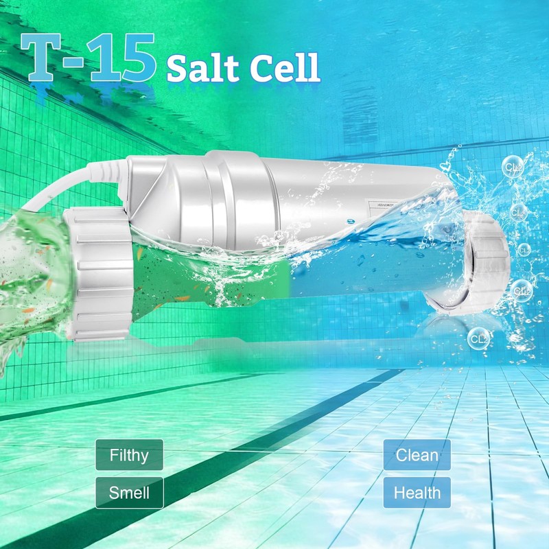 Salt Cell T-15 Upgrade Replacement Fit for Hayward BLT15H W3T-CELL-15 Pool Sa... gallery