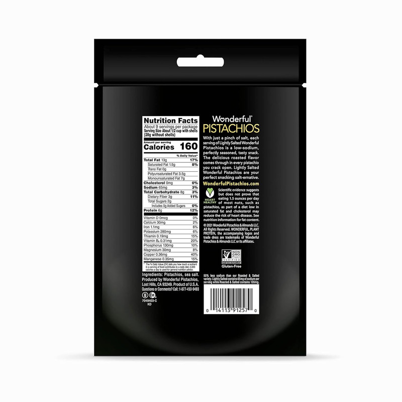 In Shell, Lightly Salted Nuts, 16 Ounce Resealable Bag, Protein Snacks, Gluten F gallery