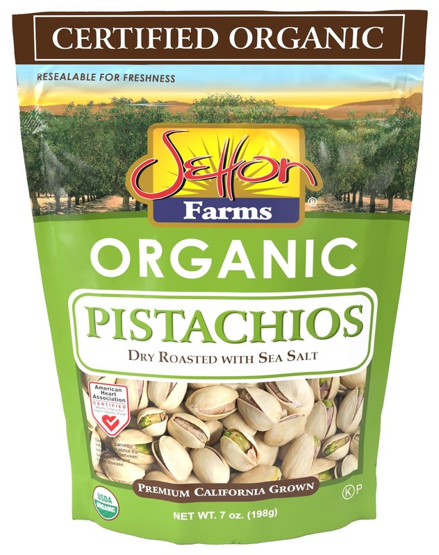 Setton Farms Premium Organic Pistachios, Dry Roasted With Sea Salt, 7 Oz Bag